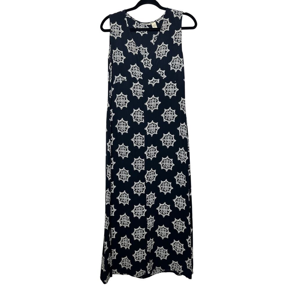 Putumayo Sleeveless Medallion Long Maxi Dress Lagenlook Art Size Medium